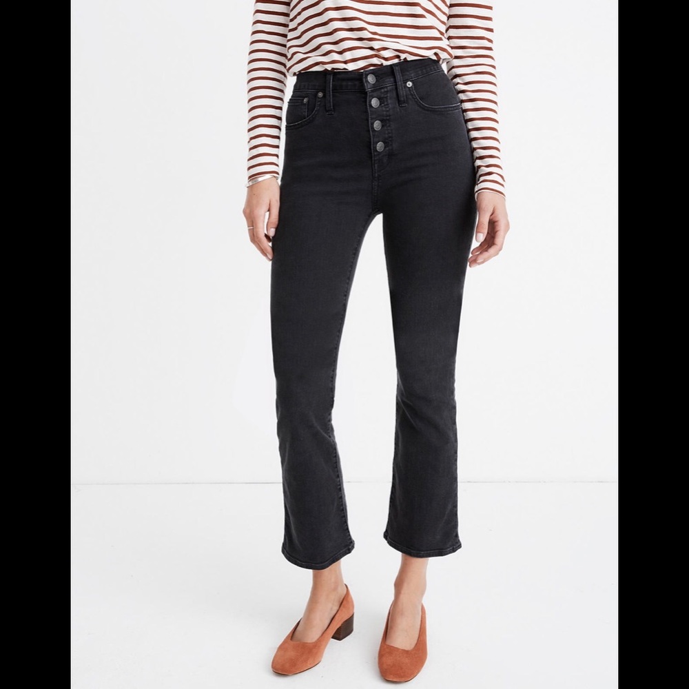 Madewell Cali Demi-Boot High Rise Jeans - Picture 1 of 10